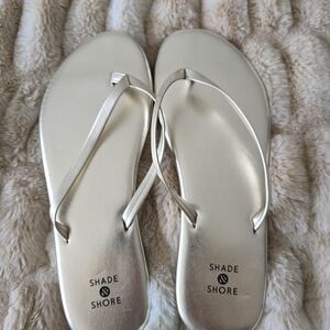 Shade & Shore Women's Metallic Sandals
